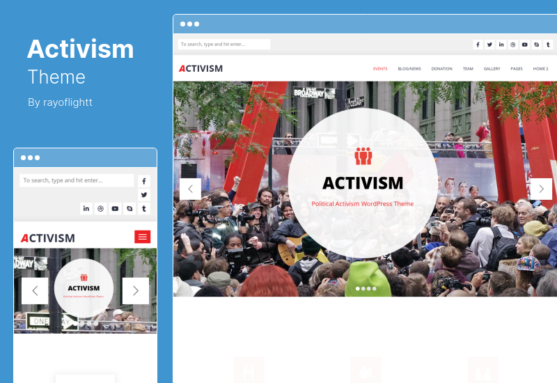 Tema attivismo - Tema WordPress politico