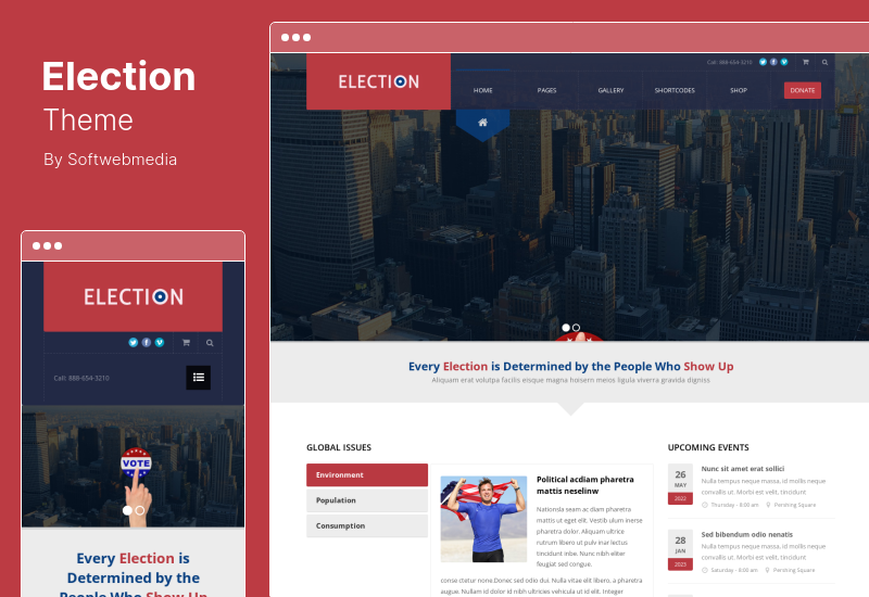 Motyw wyborczy — motyw polityczny WordPress