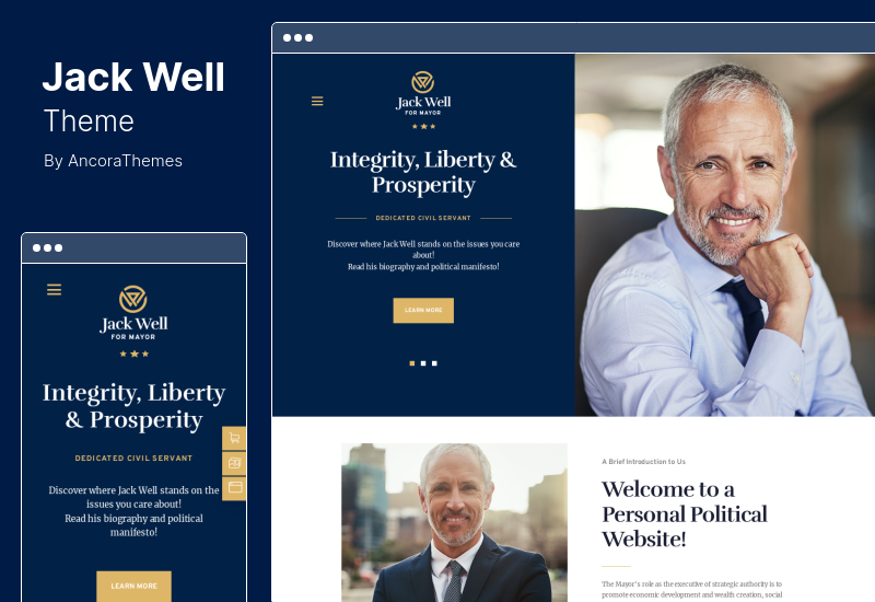 Jack Well Theme - Motyw kampanii wyborczej WordPress