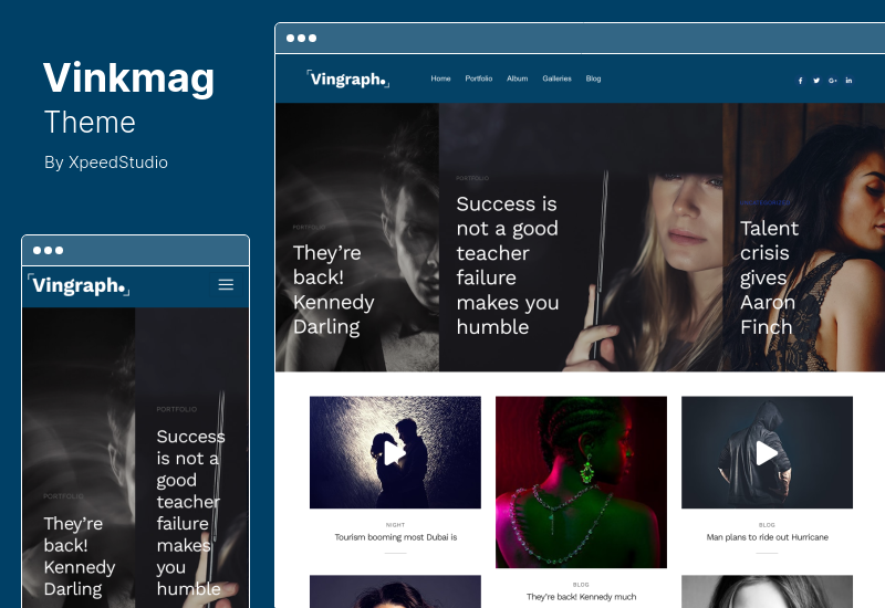 Vinkmag Theme - Tema WordPress Majalah AMP Newspaper