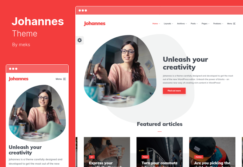 Johannes Theme - Tema WordPress Blog Pribadi untuk Penerbit Penulis