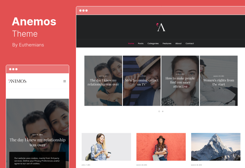 Anemos Theme - Un tema multiusos de WordPress para blogs