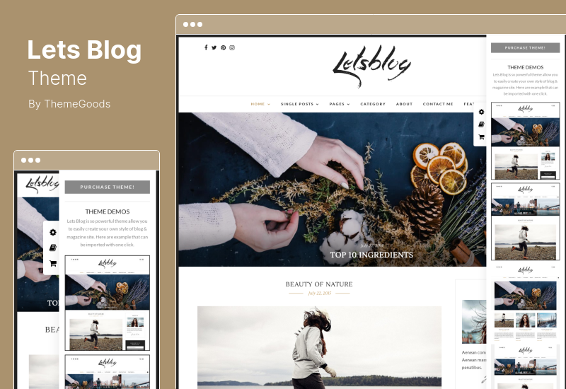 Lets Blog Theme - Tema blog WordPress