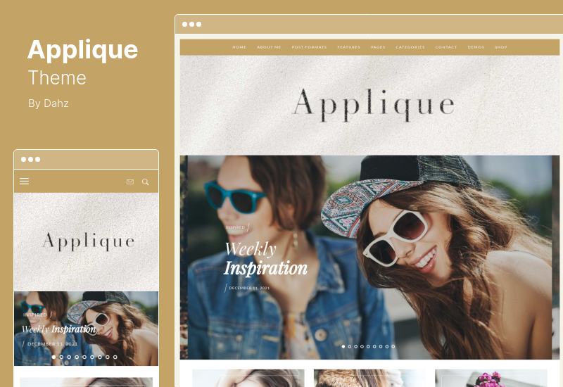 ธีม Applique - บล็อกแฟชั่น WordPress Theme