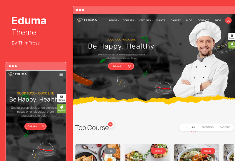 Eduma 테마 - 교육 WordPress 테마