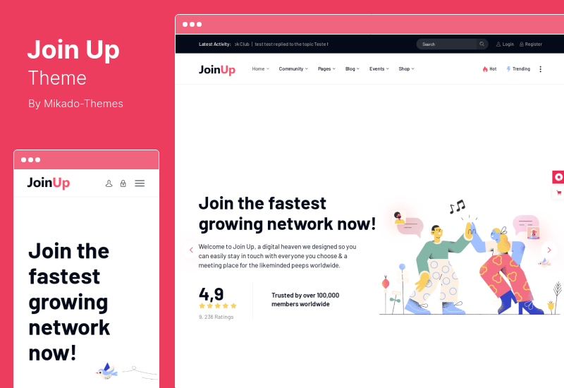 Tema Join Up - Tema de WordPress de la comunidad de BuddyPress