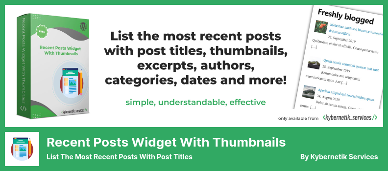 Widget Posting Terbaru Dengan Plugin Thumbnail - Daftar Postingan Terbaru Dengan Judul Posting