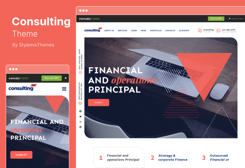 Consulting Theme - тема WordPress для бизнеса и финансов