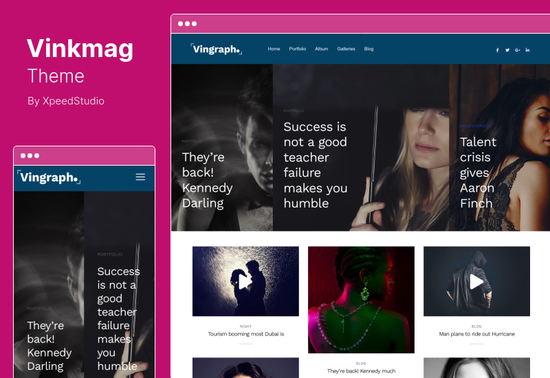 Vinkmag Theme - Tema WordPress Majalah AMP Newspaper