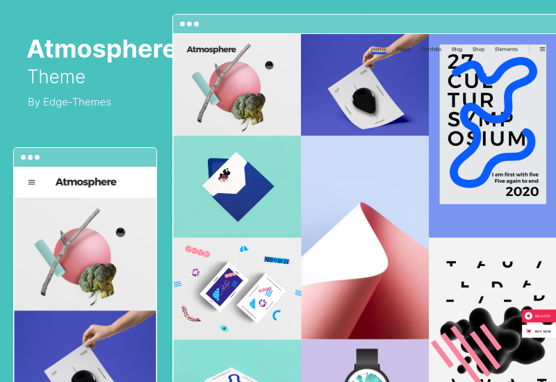 Atmosphere Theme - Bold Portfolio WordPress 主題