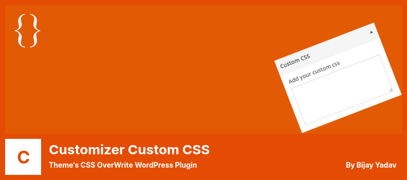 Plugin CSS personalizzato per la personalizzazione - Plugin CSS OverWrite WordPress del tema