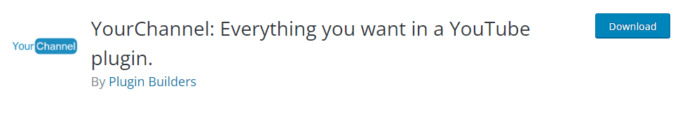 YourChannel WordPress 視頻插件