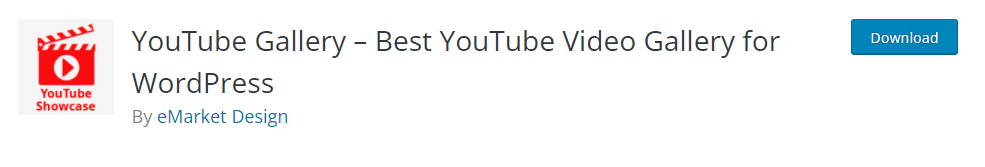 Youtube Showcase - plugin video WordPress