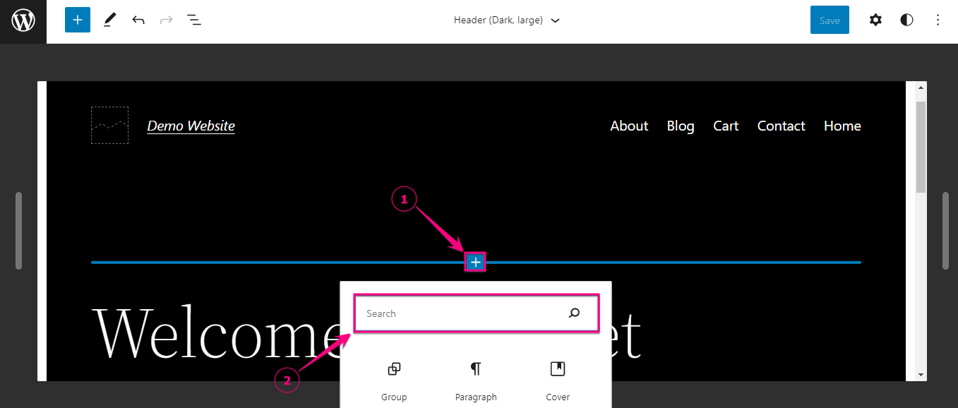 วิธีเพิ่มเมนูบน WordPress 5.9