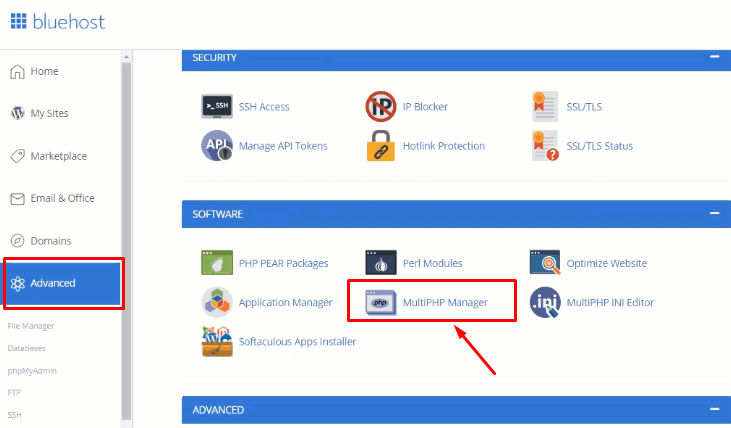 如何使用 Bluehost 在 WordPress 中更新 PHP 版本