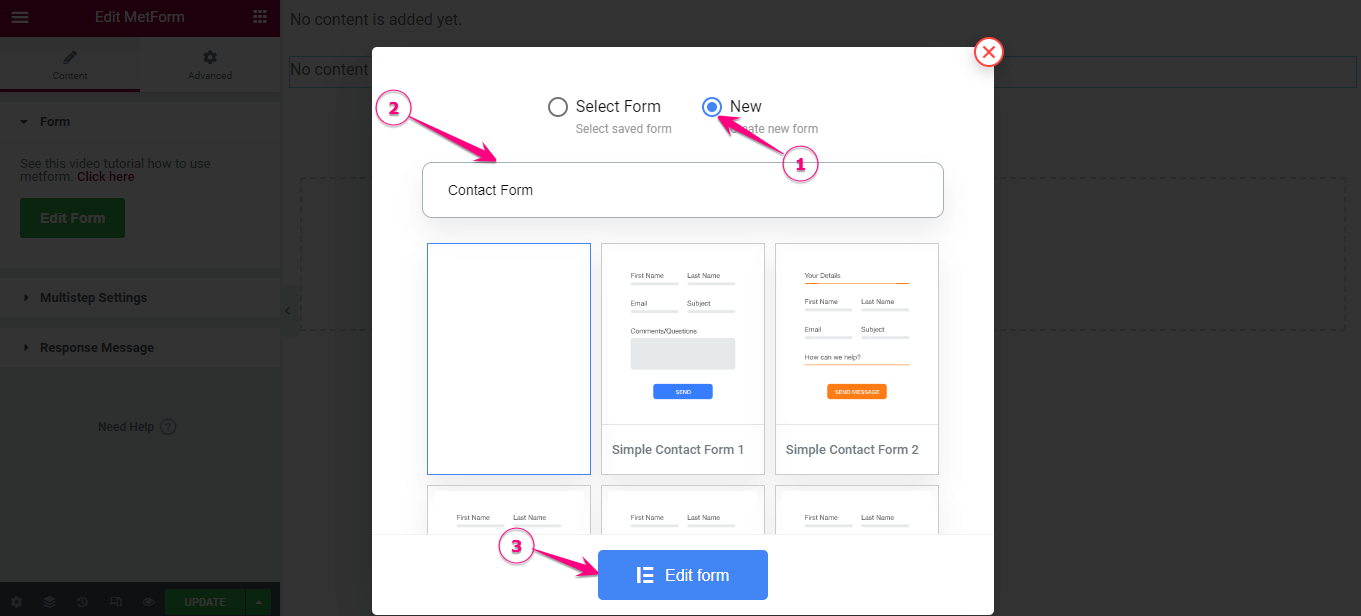 HubSpot統合のフォームを編集する