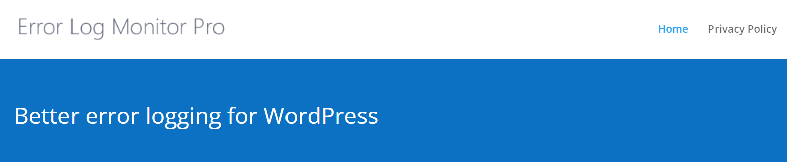 O Error Log Monitor é um dos melhores plugins de log de atividades do WordPress.