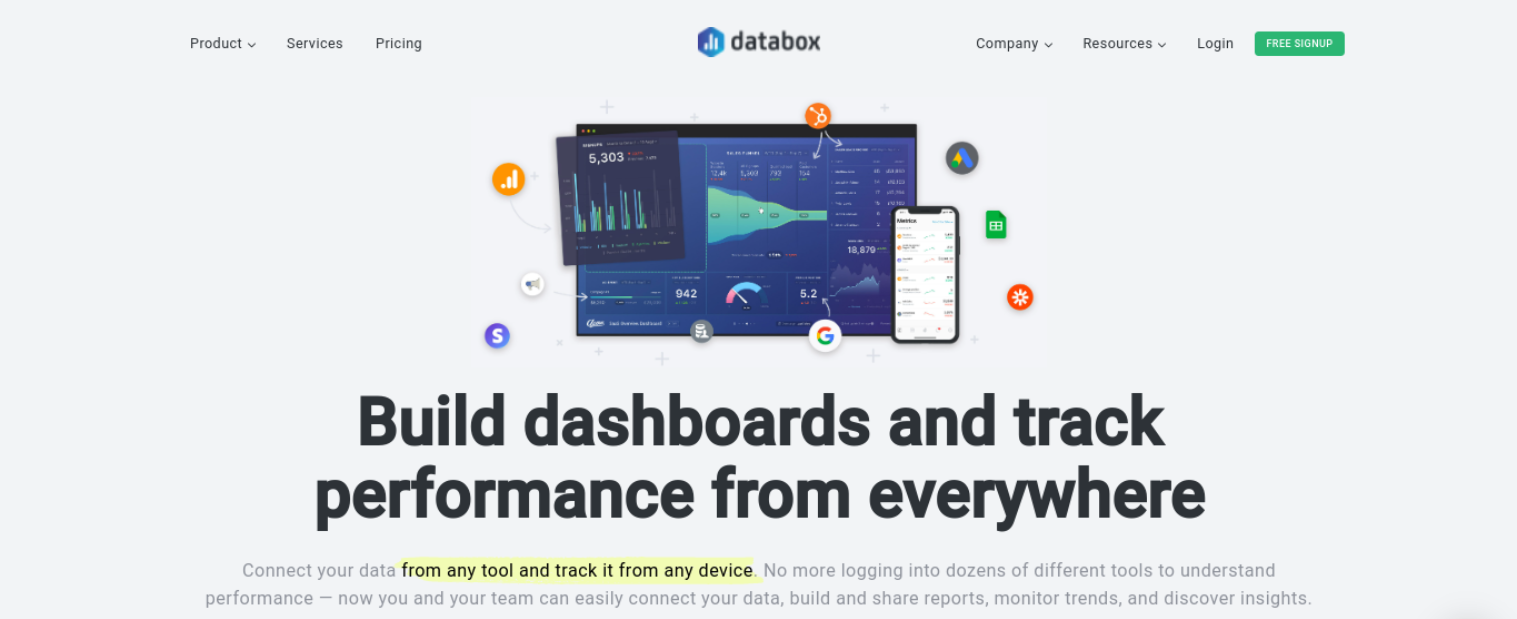 O site Databox.