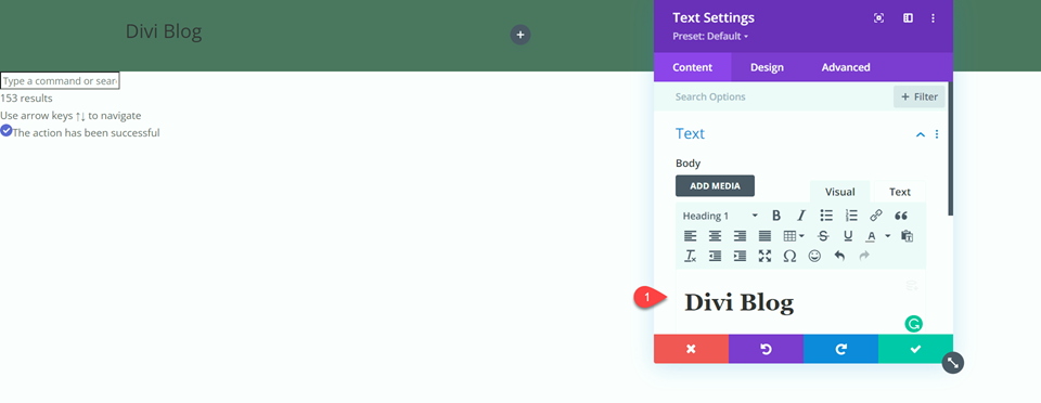 Divi Fullwidth مقابل وحدة القائمة العادية العادية إضافة نص