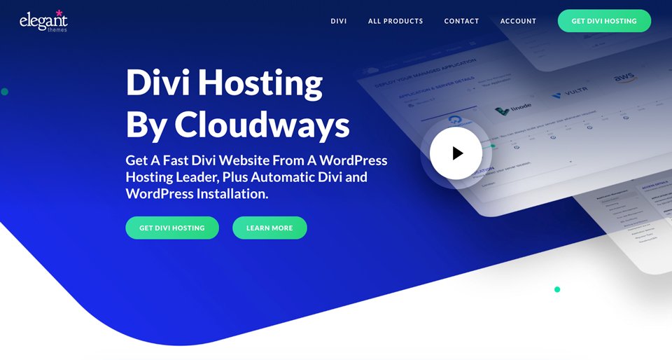 Hospedagem Divi com Cloudways