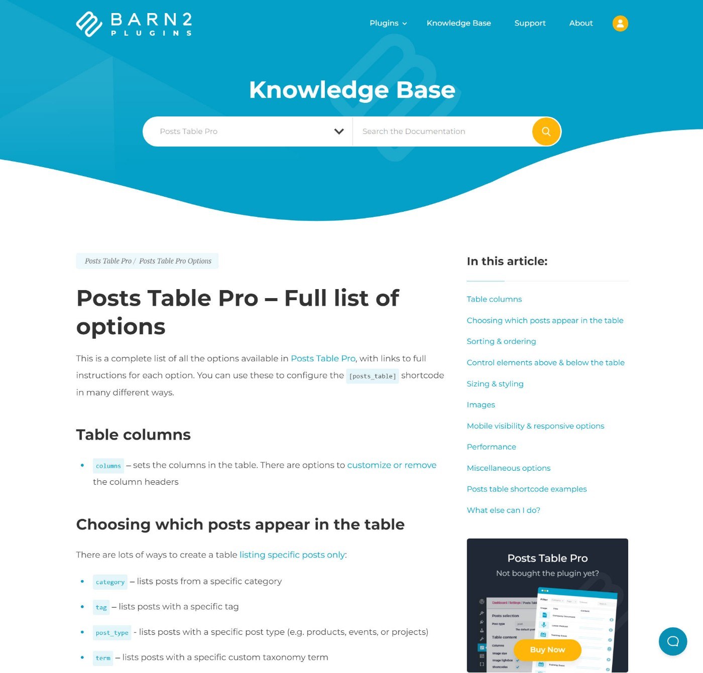 Plugin Barn2 che utilizzano la Knowledge Base eroica