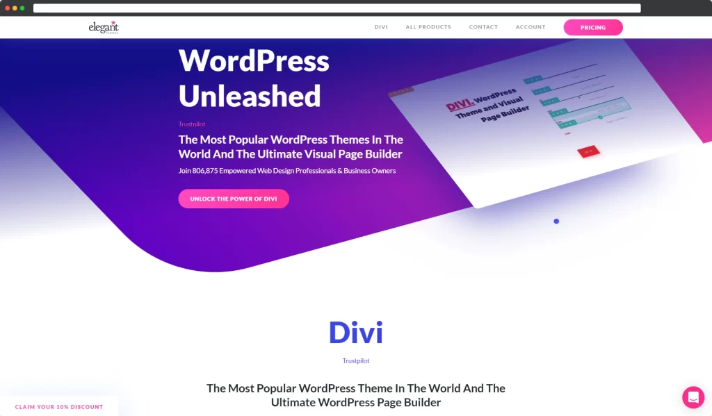 Divi — O melhor construtor de temas e páginas visuais do WordPress