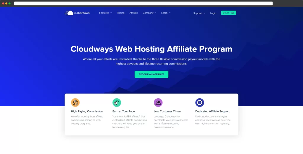 Programa de afiliados Cloudway