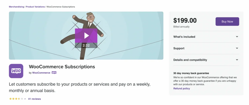 Logo-ul pluginului WooCommerce Subscriptions