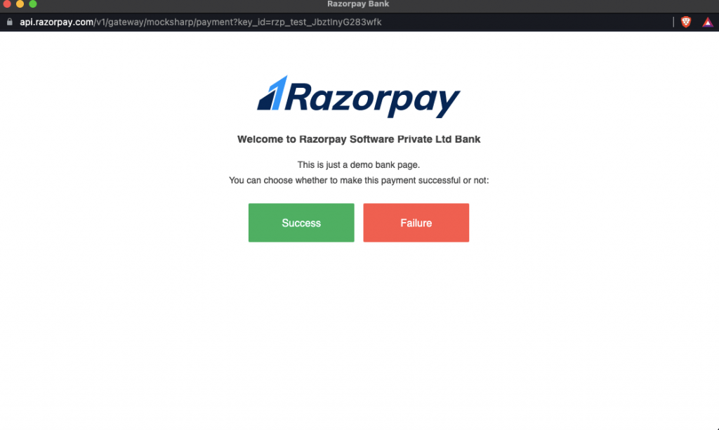 success_Comment intégrer la passerelle de paiement Razorpay