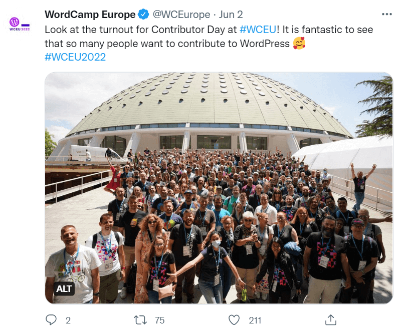 يوم المساهم في برنامج Wordcamp في أوروبا