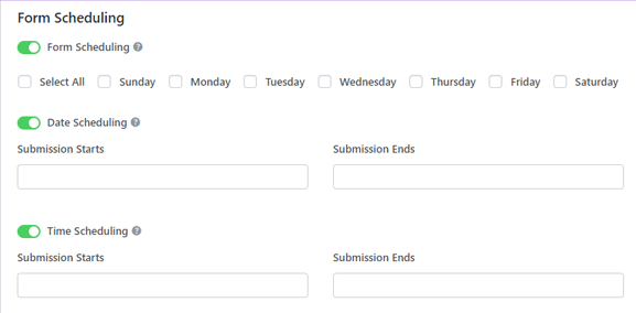 Définir la date limite du formulaire Comment limiter le nombre de soumissions sur le formulaire WordPress