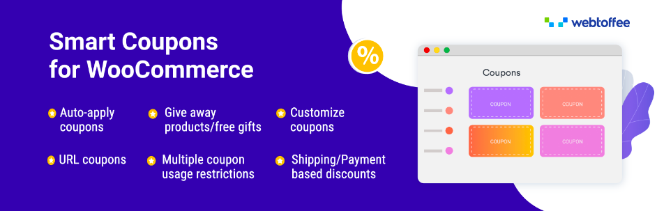 1. الكوبونات الذكية لكوبونات WooCommerce