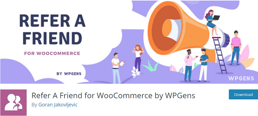 Complementos de referencia de WooCommerce: refiera a un amigo wpgens