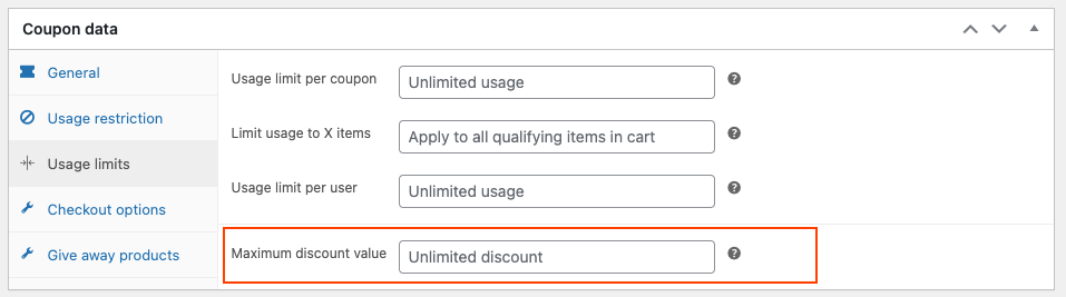 WooCommerceのスマートクーポンで最大割引値を設定する