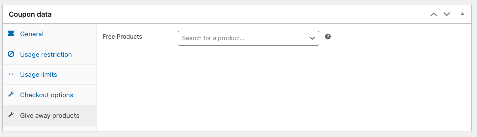 Produse Giveaway asociate cu cupoanele WooCommerce