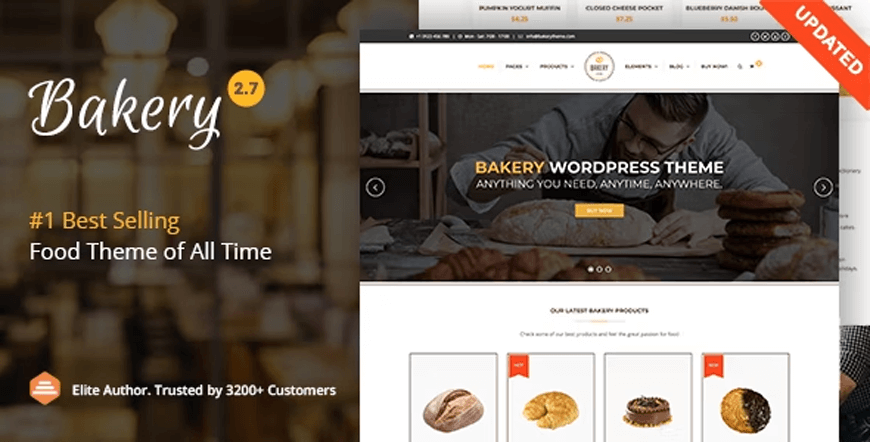 Tema WordPress toko roti