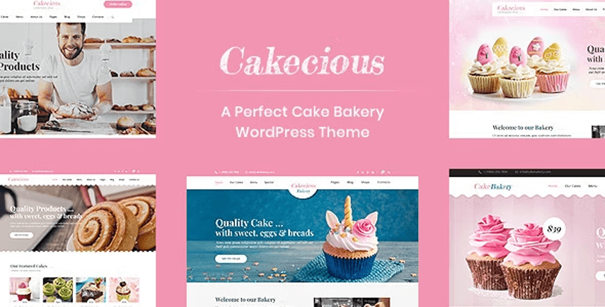 Cakecious - Tema WordPress toko kue