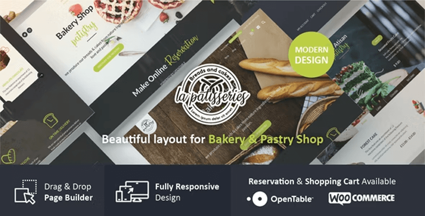 Patistry - tema WordPress toko roti & kue