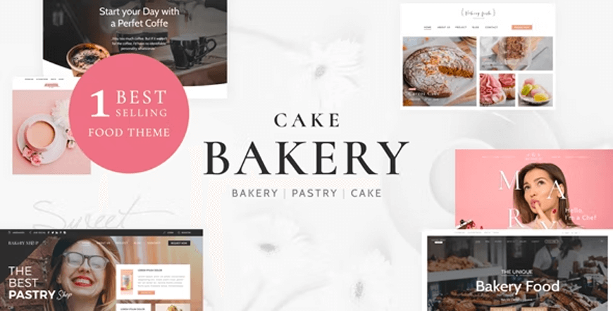 Cake Bakery - toko roti tema WordPress