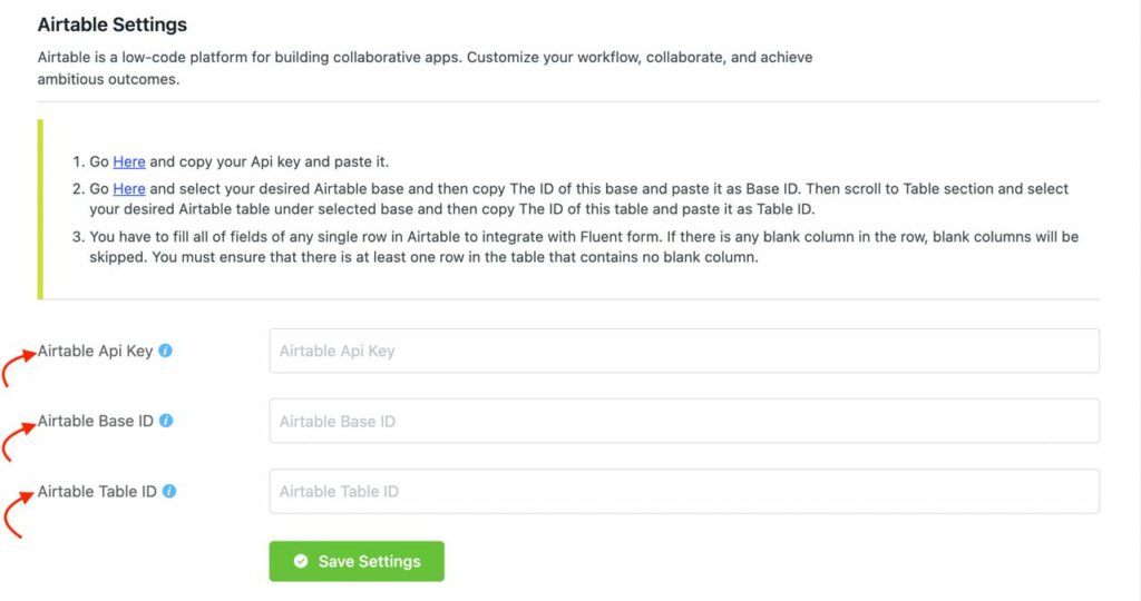 Integrasi Airtable dengan Formulir Lancar