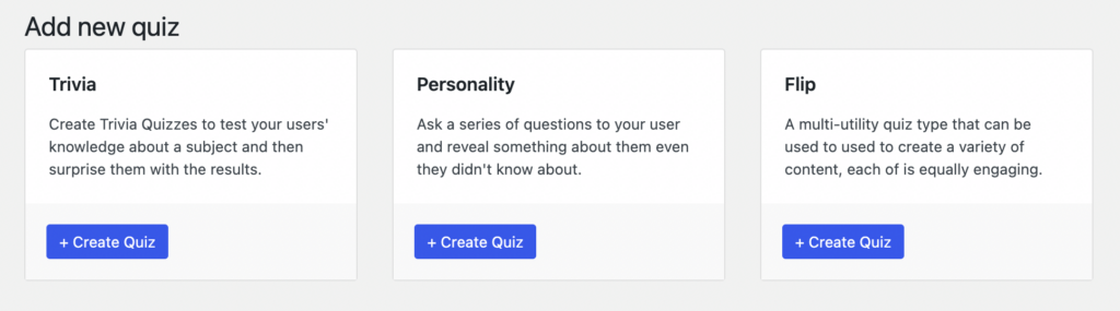 WP Quiz Creator de formulare WordPress