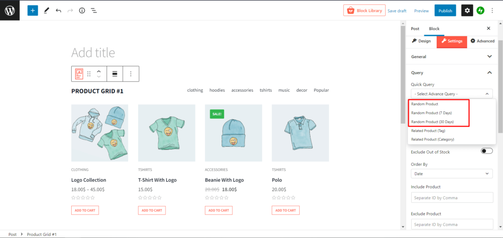 WooCommerce Random Product Sorting