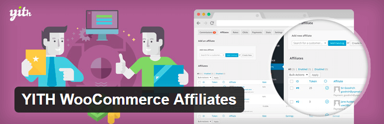 Complemento gratuito de afiliados de YITH-WooCommerce