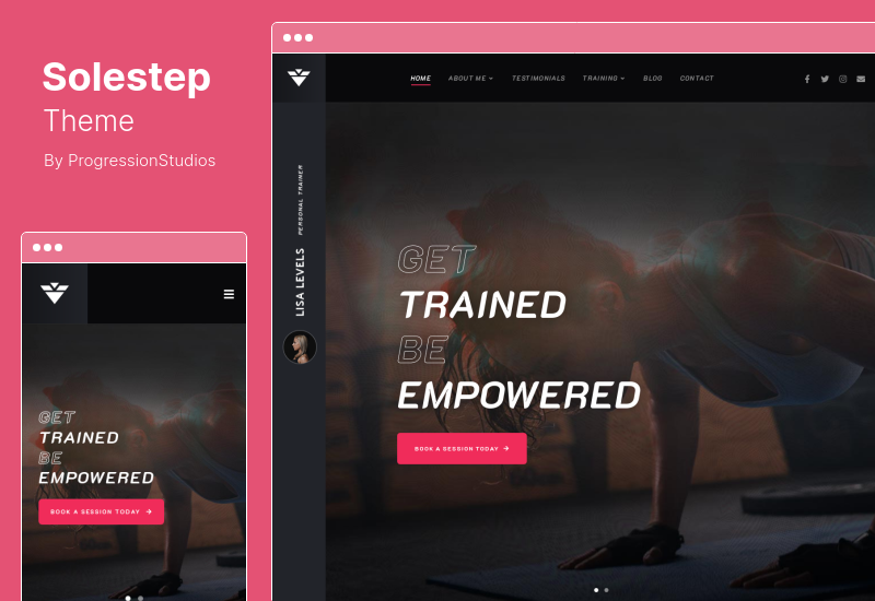 Solestep Theme - Einzelnes Fitnesstrainer WordPress Theme