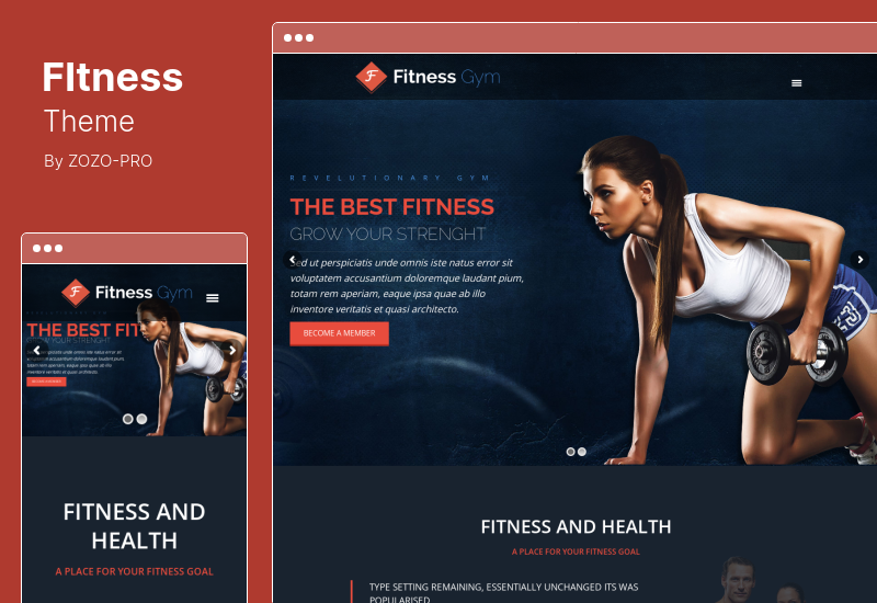 FITNESS-Thema - FITNESS-WordPress-Thema