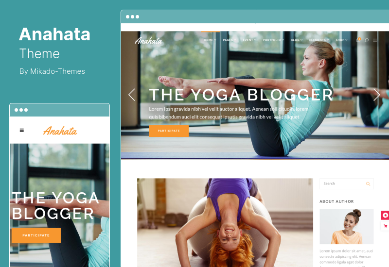 Tema Anahata - Tema WordPress de estilo de vida de ioga e fitness