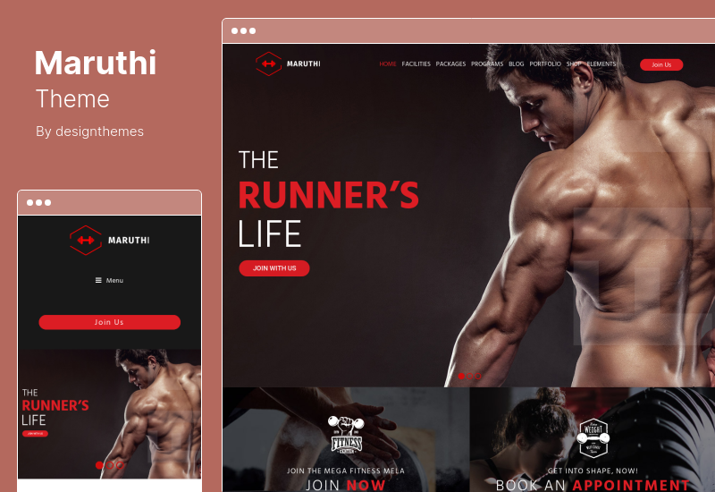 Thème Maruthi - Thème WordPress pour salle de fitness