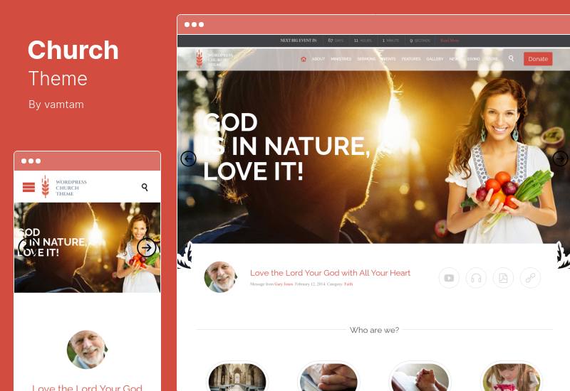 Church Theme - Тема WordPress для церкви