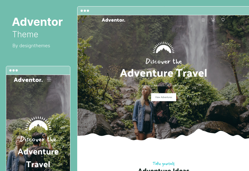 Adventor Teması - Seyahat, Macera ve Turizm WordPress Teması