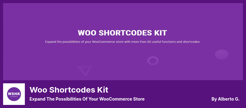 Woo Shortcodes Kit Plugin - 扩展您的 WooCommerce 商店的可能性